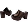 imageMelissa Mule Heel Collection  Fashion Sandal for Women  Iridescent Comfortable Mule Style  HighShine Upper with Bubblegum Scent  Chic and SophisticatedMule Hype  Bronze
