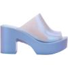 imageMelissa Mule Heel Collection  Fashion Sandal for Women  Iridescent Comfortable Mule Style  HighShine Upper with Bubblegum Scent  Chic and SophisticatedMule Hype  Pearly Blue