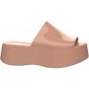 imageMelissa Becky Platform Slides for Women  Cushioned and Comfortable Chunky Platform SlipOn Sandals with Jelly Upper and Open Toe Design VeganBeige