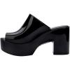 imageMelissa Mule Heel Collection  Fashion Sandal for Women  Iridescent Comfortable Mule Style  HighShine Upper with Bubblegum Scent  Chic and SophisticatedMule Hype  Black