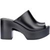 imageMelissa Mule Heel Collection  Fashion Sandal for Women  Iridescent Comfortable Mule Style  HighShine Upper with Bubblegum Scent  Chic and SophisticatedMule Hype  Dark Silver
