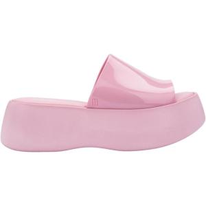 imageMelissa Becky Platform Slides for Women  Cushioned and Comfortable Chunky Platform SlipOn Sandals with Jelly Upper and Open Toe Design VeganPinkPink