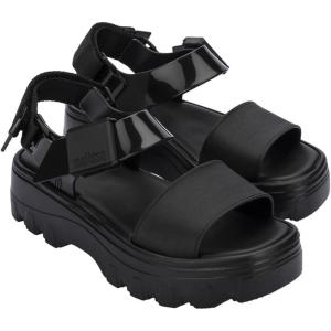 imageMelissa Kick Off Platform Sandals for Women  Super Soft and Flexible Vegan Chunky Platform Sandal with Adjustable Straps and Open Toe DesignBlackBlack
