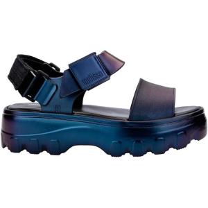 imageMelissa Kick Off Platform Sandals for Women  Super Soft and Flexible Vegan Chunky Platform Sandal with Adjustable Straps and Open Toe DesignBlue Chameleon