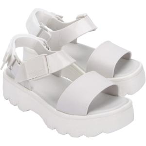 imageMelissa Kick Off Platform Sandals for Women  Super Soft and Flexible Vegan Chunky Platform Sandal with Adjustable Straps and Open Toe DesignWhite