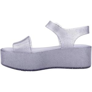 imageMelissa Mar Womens Sandals  Platform Sandals for Women Wedge Sandals Dressy Summer Sandals Womens Jelly ShoesGlitter ClearLilac