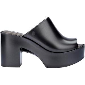imageMelissa Mule Heel Collection  Fashion Sandal for Women  Iridescent Comfortable Mule Style  HighShine Upper with Bubblegum Scent  Chic and SophisticatedMule Hype  Dark Silver