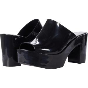 imageMelissa Mule Heel Collection  Fashion Sandal for Women  Iridescent Comfortable Mule Style  HighShine Upper with Bubblegum Scent  Chic and SophisticatedMule  Black