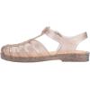 imageMelissa Possession Jelly Sandal for Women  The Original Jelly Shoe Fishermans Sandal with Adjustable Strap and Side BuckleBeige Silver Glitter