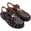 imageMelissa Possession Jelly Sandal for Women  The Original Jelly Shoe Fishermans Sandal with Adjustable Strap and Side BuckleClear Brown