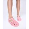 imageMelissa Possession Jelly Sandal for Women  The Original Jelly Shoe Fishermans Sandal with Adjustable Strap and Side BucklePink Flocked