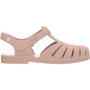 imageMelissa Possession Jelly Sandal for Women  The Original Jelly Shoe Fishermans Sandal with Adjustable Strap and Side BuckleLight Pink Flocked
