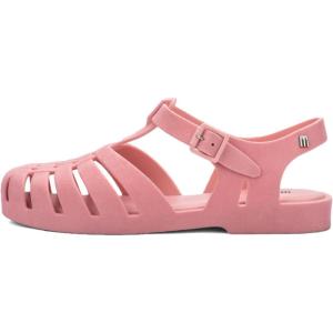 imageMelissa Possession Jelly Sandal for Women  The Original Jelly Shoe Fishermans Sandal with Adjustable Strap and Side BucklePink Flocked