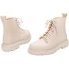imageMelissa Coturno Womens Jelly Combat Military BootBeige