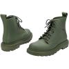 imageMelissa Coturno Womens Jelly Combat Military BootGreen
