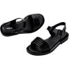 imageMelissa Mar Wave Womens Sandal  Bubble Jelly Sandal Retro Sandals for Women Adjustable Ankle Strap Adult JelliesBlack