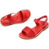 imageMelissa Mar Wave Womens Sandal  Bubble Jelly Sandal Retro Sandals for Women Adjustable Ankle Strap Adult JelliesRed