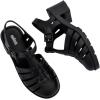 imageMelissa Possession Heel Fashion Sandals for Women  Iconic Fisherman Style with Medium Block Heel  Adjustable Buckle for Comfort  100 PVC UpperInsoleSole  Bubblegum ScentBlack