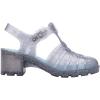 imageMelissa Possession Heel Fashion Sandals for Women  Iconic Fisherman Style with Medium Block Heel  Adjustable Buckle for Comfort  100 PVC UpperInsoleSole  Bubblegum ScentGlitter Clear