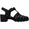 imageMelissa Possession Heel Fashion Sandals for Women  Iconic Fisherman Style with Medium Block Heel  Adjustable Buckle for Comfort  100 PVC UpperInsoleSole  Bubblegum ScentBlack