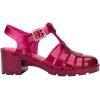 imageMelissa Possession Heel Fashion Sandals for Women  Iconic Fisherman Style with Medium Block Heel  Adjustable Buckle for Comfort  100 PVC UpperInsoleSole  Bubblegum ScentGlitter Pink
