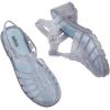 imageMelissa Possession Heel Fashion Sandals for Women  Iconic Fisherman Style with Medium Block Heel  Adjustable Buckle for Comfort  100 PVC UpperInsoleSole  Bubblegum ScentGlitter Clear