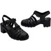 imageMelissa Possession Heel Fashion Sandals for Women  Iconic Fisherman Style with Medium Block Heel  Adjustable Buckle for Comfort  100 PVC UpperInsoleSole  Bubblegum ScentBlack