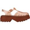 imageMelissa Possession Platform II Jelly Sandals for Women  Classic FishermanStyle Chunky Platform with Adjustable Ankle Strap Lightweight EVA Sole and NonSlip TractionTransparent Brown