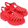 imageMelissa Possession Platform II Jelly Sandals for Women  Classic FishermanStyle Chunky Platform with Adjustable Ankle Strap Lightweight EVA Sole and NonSlip TractionRed