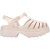 imageMelissa Possession Platform II Jelly Sandals for Women  Classic FishermanStyle Chunky Platform with Adjustable Ankle Strap Lightweight EVA Sole and NonSlip TractionBeige