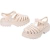 imageMelissa Possession Platform II Jelly Sandals for Women  Classic FishermanStyle Chunky Platform with Adjustable Ankle Strap Lightweight EVA Sole and NonSlip TractionBeige