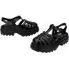 imageMelissa Possession Platform II Jelly Sandals for Women  Classic FishermanStyle Chunky Platform with Adjustable Ankle Strap Lightweight EVA Sole and NonSlip TractionBlack