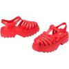 imageMelissa Possession Platform II Jelly Sandals for Women  Classic FishermanStyle Chunky Platform with Adjustable Ankle Strap Lightweight EVA Sole and NonSlip TractionRed