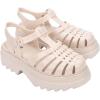 imageMelissa Possession Platform II Jelly Sandals for Women  Classic FishermanStyle Chunky Platform with Adjustable Ankle Strap Lightweight EVA Sole and NonSlip TractionBeige