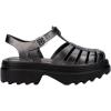 imageMelissa Possession Platform II Jelly Sandals for Women  Classic FishermanStyle Chunky Platform with Adjustable Ankle Strap Lightweight EVA Sole and NonSlip TractionBlackSilver