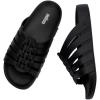 imageMelissa Possession Slides for Women  Flat JellyStyle Comfort with Fisherman Design  100 PVC Upper 100 EVA Sole Bubblegum Scent  Chic Summer Sandals for WomenMatte Black