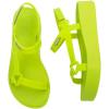 imageMelissa Sun Downtown Platform Sandals  Fashion Sandals for Women  Versatile Summer Sandals  Beach to Dinner Style  Bubblegum Scented SoleGreen