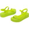 imageMelissa Sun Downtown Platform Sandals  Fashion Sandals for Women  Versatile Summer Sandals  Beach to Dinner Style  Bubblegum Scented SoleGreen