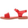 imageMelissa Mar Wave Womens Sandal  Bubble Jelly Sandal Retro Sandals for Women Adjustable Ankle Strap Adult JelliesRed