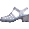 imageMelissa Possession Heel Fashion Sandals for Women  Iconic Fisherman Style with Medium Block Heel  Adjustable Buckle for Comfort  100 PVC UpperInsoleSole  Bubblegum ScentGlitter Clear