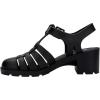 imageMelissa Possession Heel Fashion Sandals for Women  Iconic Fisherman Style with Medium Block Heel  Adjustable Buckle for Comfort  100 PVC UpperInsoleSole  Bubblegum ScentBlack