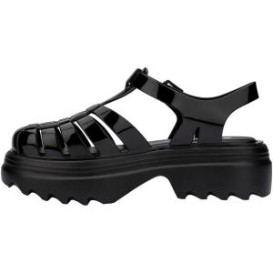 imageMelissa Possession Platform II Jelly Sandals for Women  Classic FishermanStyle Chunky Platform with Adjustable Ankle Strap Lightweight EVA Sole and NonSlip TractionBlack