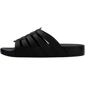 imageMelissa Possession Slides for Women  Flat JellyStyle Comfort with Fisherman Design  100 PVC Upper 100 EVA Sole Bubblegum Scent  Chic Summer Sandals for WomenMatte Black