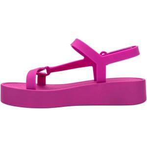 imageMelissa Sun Downtown Platform Sandals  Fashion Sandals for Women  Versatile Summer Sandals  Beach to Dinner Style  Bubblegum Scented SoleDark Pink