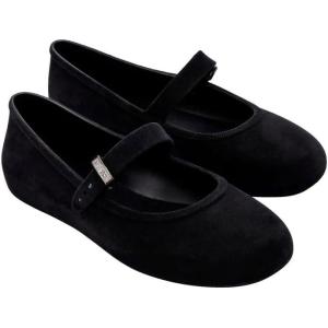 imageMelissa Soft Ballerina Velvet Ballerina Flats for WomenBlack