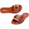 imageMelissa Babe M Chic Slide Sandals for Women  Stylish and Lightweight SlipOn with Comfortable Footbed Durable MelFlex PVC and Signature bubblegum ScentBrown