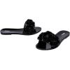 imageMelissa Babe Springtime Slides for Women  Feminine ampamp Trendy Jelly Slides with Flower Applique Dressy Summer Sandals for Women Adult Jellies Womens Jelly Shoes Slip On SandalsBlack
