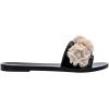 imageMelissa Babe Springtime Slides for Women  Feminine ampamp Trendy Jelly Slides with Flower Applique Dressy Summer Sandals for Women Adult Jellies Womens Jelly Shoes Slip On SandalsBlackBeige