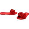 imageMelissa Babe Springtime Slides for Women  Feminine ampamp Trendy Jelly Slides with Flower Applique Dressy Summer Sandals for Women Adult Jellies Womens Jelly Shoes Slip On SandalsRedRed