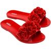 imageMelissa Babe Springtime Slides for Women  Feminine ampamp Trendy Jelly Slides with Flower Applique Dressy Summer Sandals for Women Adult Jellies Womens Jelly Shoes Slip On SandalsRedRed